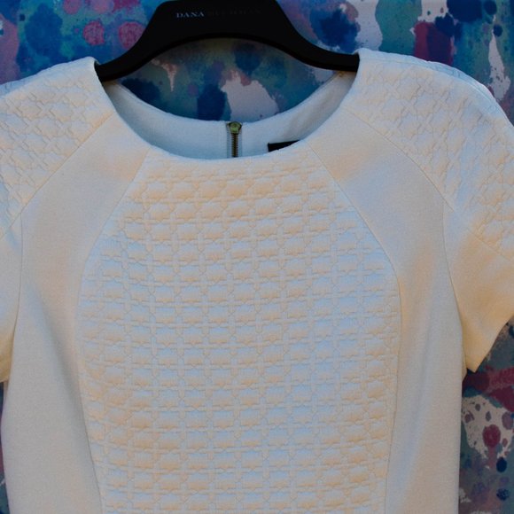 White Quilt Dress - Picture 1 of 5